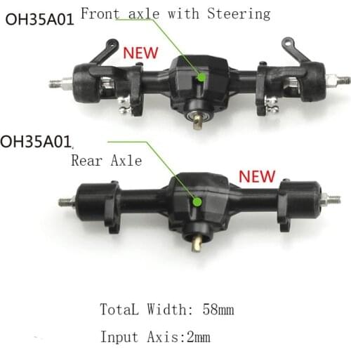 Orlandoo Hunter RC model A01\A02 axle for Wrangler Pajero DIY1: 35 RC Crawler Axis