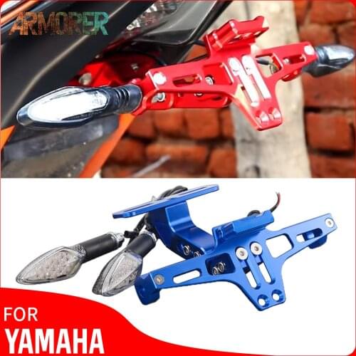 Motorcycle Accessories For YAMAHA MT07 FZ07 MT 07 MT09 MT 09 MT-09 YZF R1 R6 R3 Angle License Number Plate Frame Holder Bracket