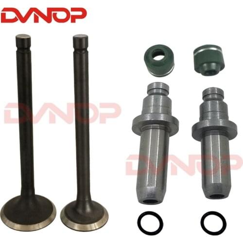 Motorcycle CBT125 CBT150 CA250 DD250 QJ250 CBT250 valve with oil seal and valve intake exhaust stem guide duct for Honda 250cc