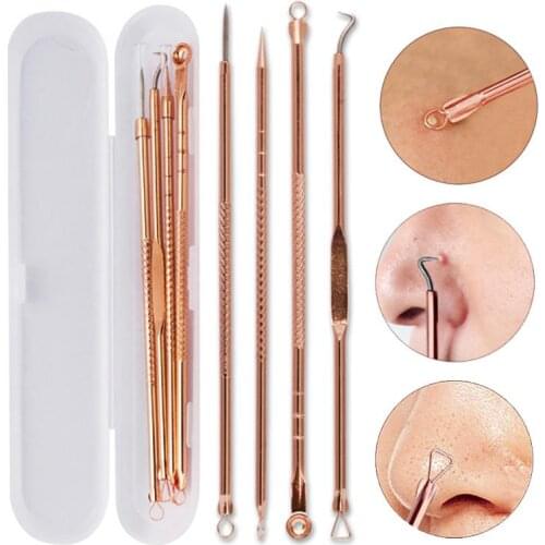 Blackhead Remover Skin Care Tool Set Cleaner Facial Pimple Spot Acne Cleanser Needle Stainless Steel Durable Facial Care Tool