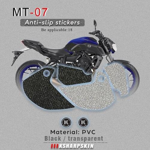 Motorcycle Tank Pad Tank grip friction protector Non-slip decals Waterproof sticker Knee Pads for YAMAHA 18 MT-07 MT 07 MT07