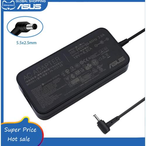 PA-1121-28 19V 6.32A 5.5x2.5mm AC Adapter Laptop Charger For Asus FX504 UX510UW N56J N56VM N56VZ N750 GL502 C90S ZX53VW ZX63VD