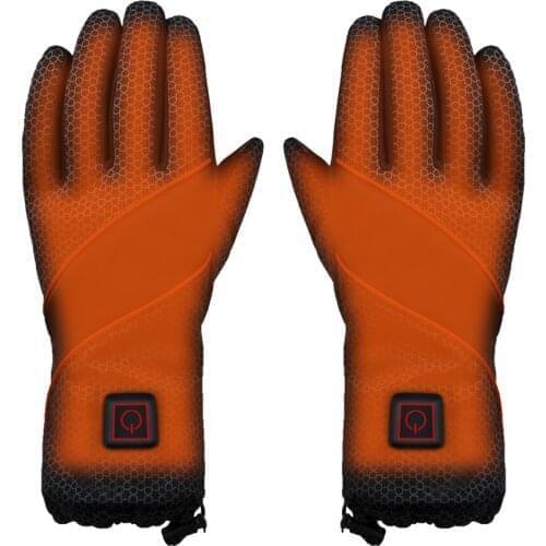 Gloves Hands-Warmer Electric-Battery Outdoor NEW for Touchscreen Skiing Heated Black