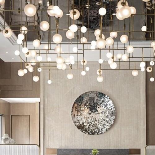 Post-modern fashion chandelier model room sales office hotel lobby bar sand table custom chandelier