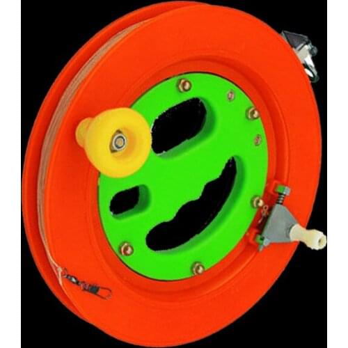 Professional 22 cm ABS Double Handle Orange Wheel Big Kite Flying Traction Tools Kite Handle Wheel and 400m Line