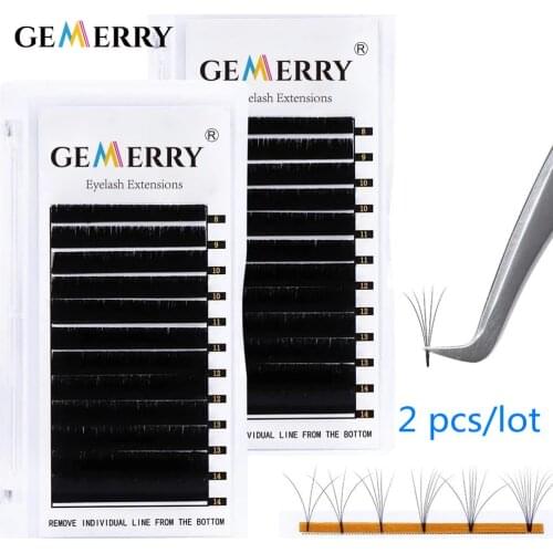 Easy Fan Eyelashes For Extensions Fast Fanning Lashes Auto Flowering Blooming Faux Mink Volume Lash 3D/4D/5D/6D /Multi Soft