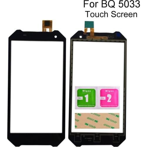 5.0'' Touch Screen For BQ Mobile BQ-5033 BQ 5033 Shark Touch Screen Glass Digitizer Panel Sensor Glass Tools Adhesive Wipes