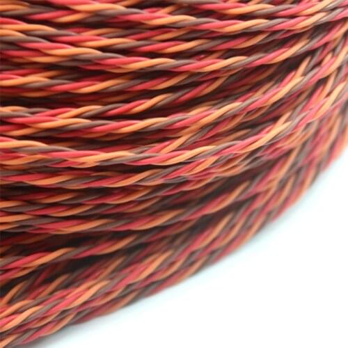 OliYin DIY JR Color 26# 26AWG 30 Meters Servo Extension Cable Twisted Wire without Connector for RC Model