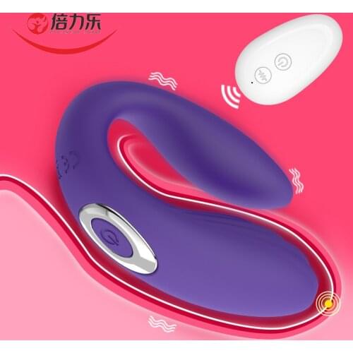 U-Shape G-Spot Vibrator For Couples Clitoris Stimulator Vagina Masturbator Dildo Erotic Sex Toys for Adults Remote Control