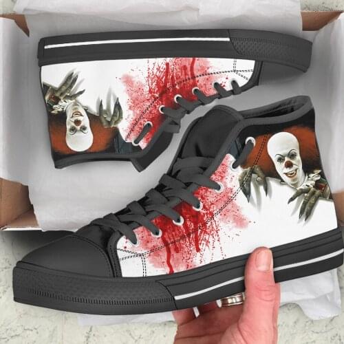 Horrible Clown Joker Why So Serious NEW Arrive Fashion Lightweight High Top Canvas Shoes Men Women Casual Breathable Sneakers