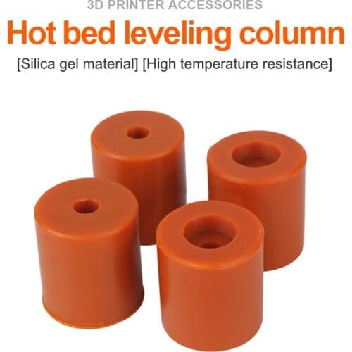 4Pcs High Temperature Silicone Solid Spacer Hot Bed Leveling Column For CR-10/ CR10S Ender-3 Pro 3D Printer Parts