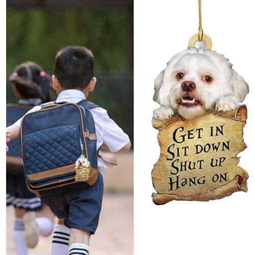 1Pcs Creativity Cartoon Cat Dog Car Hanging Ornament Decoration The Car With Ornament Colorful In Decorations Balloon Hangi A9Z7