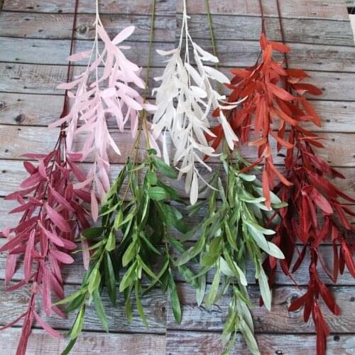1pc Artificial Olive Leaf High Quality DIY Wedding Home Living Room Dining Table Balcony Decoration Scrapbook Craft Accessories