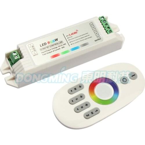 2.4G rgb led remote controller Touch pannel LED controller 12V/24V Wireless Finger touch ring Remote 432Watt for LED RGBW Strip