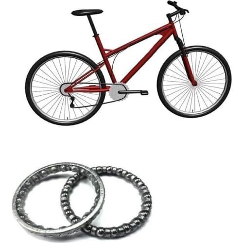 4 PCS Headset Caged Equipment Accessories Bowl Vertical Rod Supplies Front Fork Tube Race Frame Steel Cycling Headset Bearing