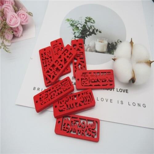 50pcs 20mm color mini animal flowers mixed two-eye patch coat wood button wood handmade swing baby DIY accessories