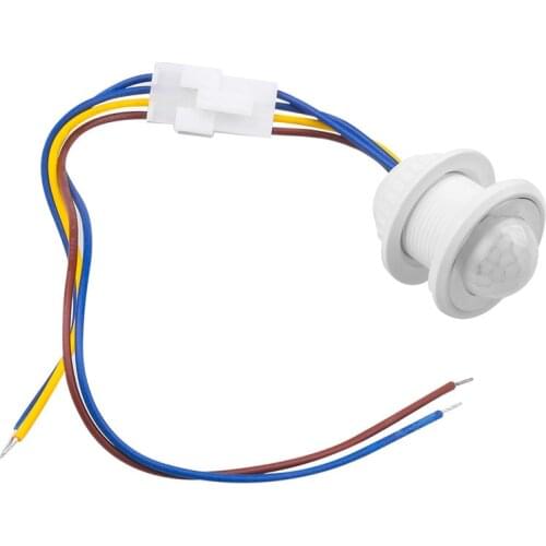 AC 100V-240V LED PIR Infrared Detector IR Infrared Motion Sensor Switch Adjustable Time Delay Switch for Home Lighting Induction