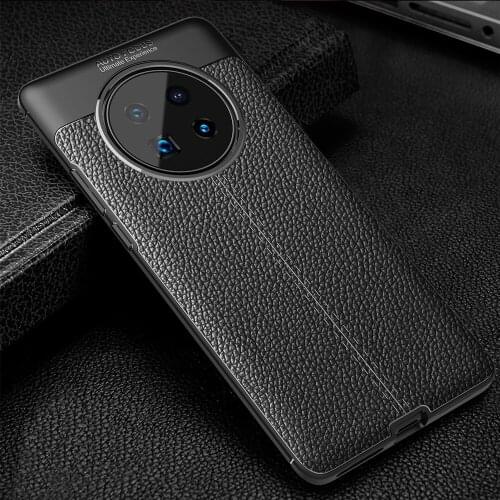 Mate40 Case for Huawei Mate 40 Pro Plus Litchi Pattern leather Soft TPU COVER for Mate 40 Pro+ Coque for Mate40 Pro+ Capa Fundas