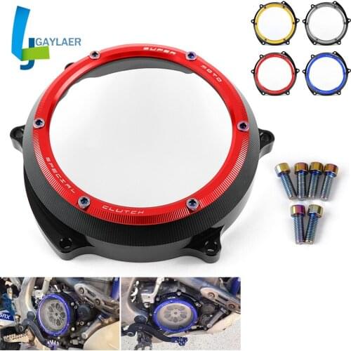 Motorcycle Engine Parts CNC Racing Clear Clutch Cover for Yamaha YZ250F YZ 250F YZ 250 F 2019 2020 2021