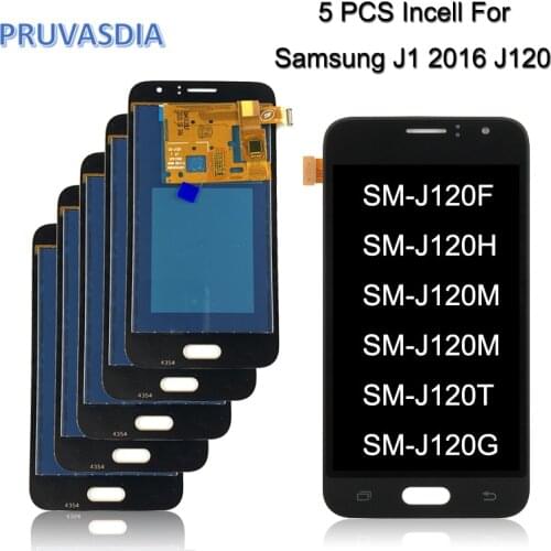 5 Piece Wholesale LCD For Samsung Galaxy J1 2016 J120 J120F J120G J120M LCD Screen Display Touch Digitizer Assembly