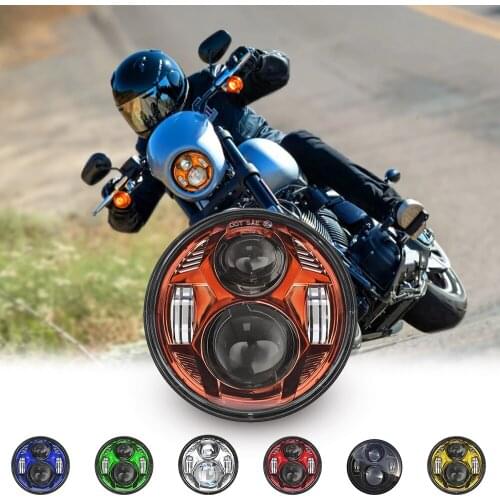 For Harley VRSCD VRSCDX 2006-2011FXCWC FXSBSE FXSTB FXSTC FXSTD 5.75 Inch Motorcycle LED Headlight With High/Low Beam