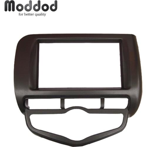 Double Din Audio Fascia for HONDA Jazz Auto Air Condition LHD or RHD Radio GPS DVD Stereo Panel Dash Installation Trim Kit Frame