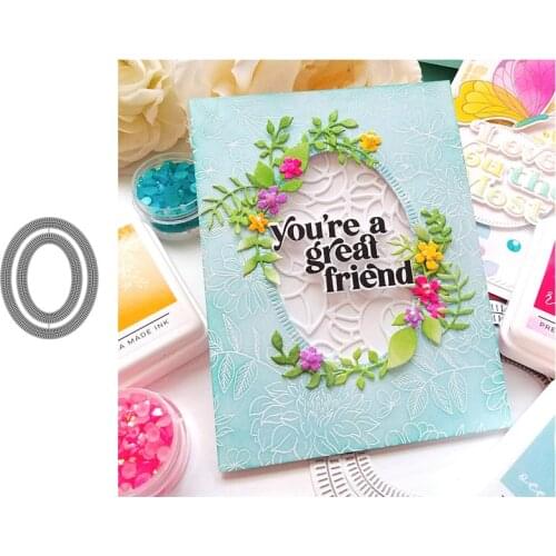 Elliptical Metal Cutting Dies for Scrapbooking Handmade Mold Cut Stencil New 2021 DIY Card Make Mould Model Craft Decoration