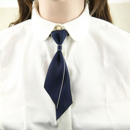 Boys Neckties Formal Wear Pre-Tied Polyester Necktie Elastic Neck Strap Tie for Graduation Ceremony Multiple Colors