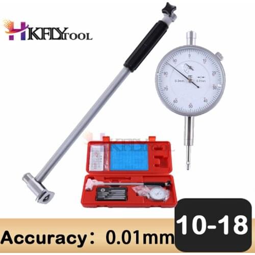 Dial Bore Gauge 10-18mm/0.01 Dial Test Indicator Dial Indicator Inside Diameter Scale Cylinder Volume Meter Dial Indicator