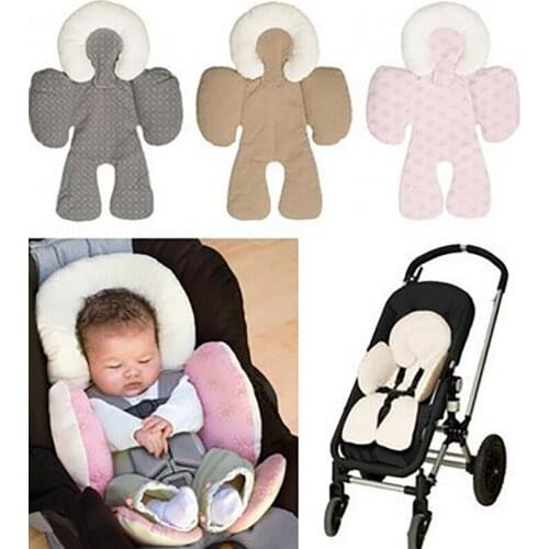 Baby Stroller Cushion Mats Car Seat Accessories Head Support Belt Shoulder-sided Protective Cover Neck Pad Mattress Liner
