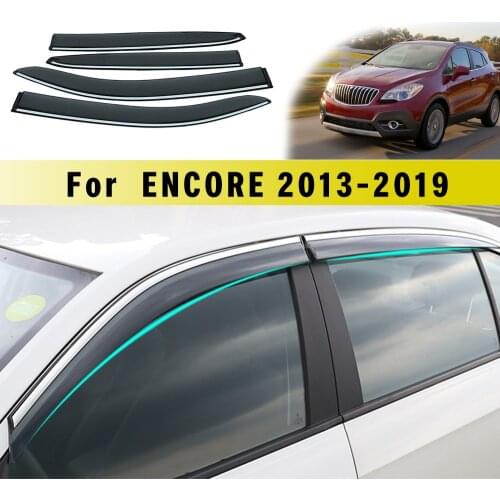 Window Weather Shield Sun Rain Visor For Buick Encore 2013 2014 2015 2016 2017 2018 2019 Car Styling Auto Accessories Awnings
