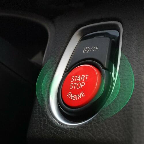Interior Button Switch Cover Parts Push Cover Red Start-Stop Accessory