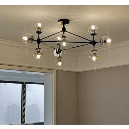 Chandelier industrial wind net red Nordic living room headlight restaurant bedroom clothing store lighting creative lamps