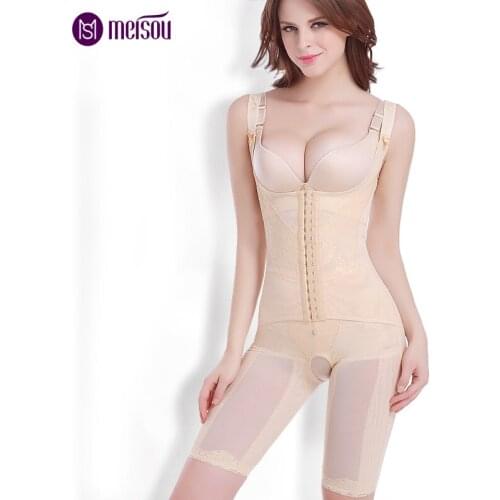 Meisou Full Body Shaper Modeling Belt Waist Trainer Butt Lifter Thigh Reducer Panties Tummy Control Push Up Shapewear Corset