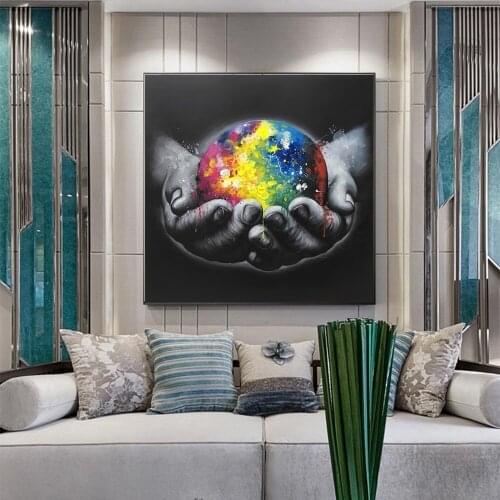 Wall Art Canvas Painting on The Wall Protect The Earth Wall Poster Print Decor Wall Pictures for Living Room Home Wall Cuadros