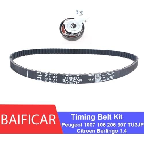 Baificar Brand New Genuine Timing Belt Kit Set Tensioner 0831S0 For Peugeot 106 206 307 Citroen Berlingo C2 C3 1.4 8V TU3JP