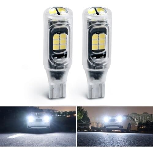 New Transparent Housing 3030 SMD Car Led Interior Lights T15 W16W WY16W 921 For Auto Reverse Lamp Brake Bulb White Red 12V Diode