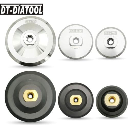 2pcs/pk 80mm/100mm/125mm Back Pad for Diamond Polishing Backer Pads M14 or 5/8-11 Thread 3" 4" 5" Grinding Discs Backing Holder