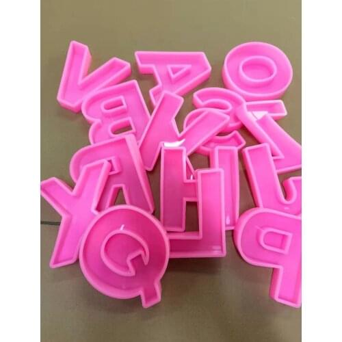 3D Big Size 26 English Letters Silicone molds Big Alphabets Chocolate Silicone molds DIY Baking Tools Resin Silicone molds