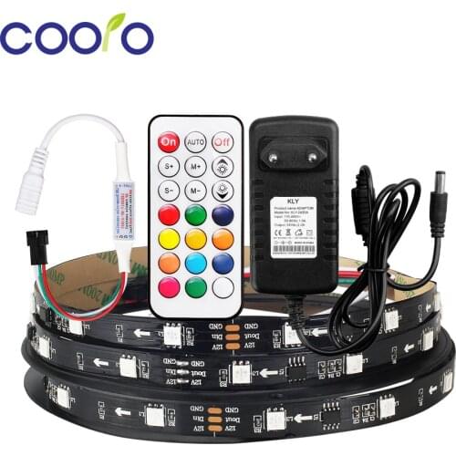 5050 RGB 12V WS2811 Pixels Programmable Individual Addressable Digital LED Strip light 2811 Black LED Tape Lamp 1M-5M 30LEDs/M