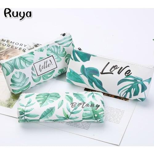 1pcs Kawaii Turtle leaf Gift Estuches School Pencil Box Pencilcase Bag Supplies Stationery items trousse scolaire etui bague
