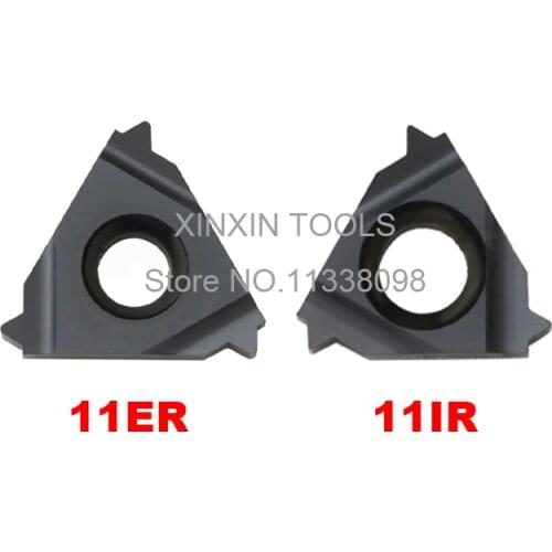 10PCS 11ER 11IR 1.0 1.5 A60 A55 CNC Thread Carbide inserts High Quality For Lathe High cost performance Aluminum Threaded blade