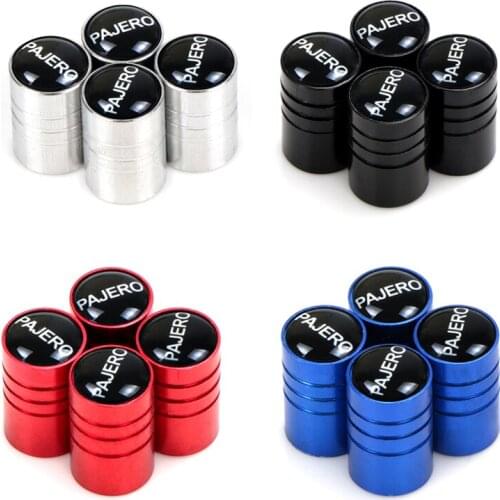 4Pcs Wheel Tire Covered Car Truck universal Tube Tyre cover Bicycle Dustproof Valve Cap for Mitsubishi Pajero Auto Accessories