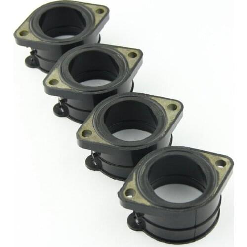 4pcs Motorcycle Carburetor Interface Manifold Intake Glue For Kawasaki GPZ 1100 E F ABS ZXT10E ZRX 1200 C ZRT20AC S R 16065-1307
