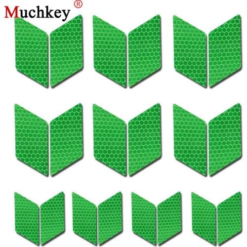 5 Colors Newest Warning Decals Reflective Sticker For Car Motorcycle Bicycle Toy Any Where For Visible Safety 50Pcs Car Styling