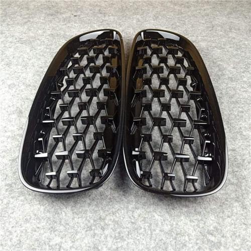 Diamond Style Auto Front Grille For B-MW Z4 e89 2009 2010 2011 2012 2013 2014 2015 2016 ABS Full Black Car Grill Grille