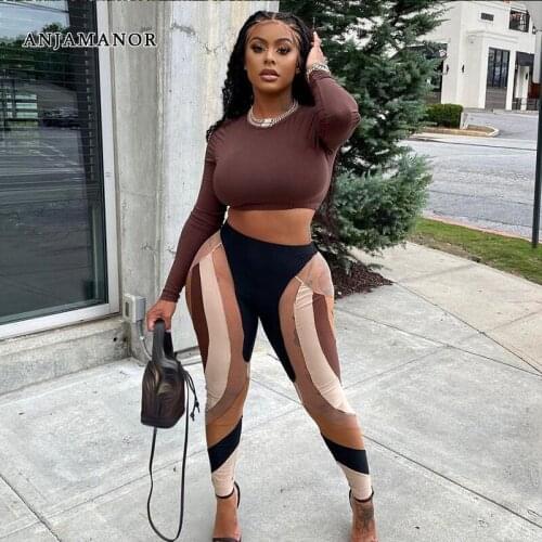 Женские спортивные брюки ANJAMANOR China At AliExpress