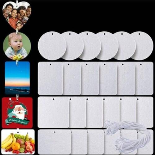 Aroma Cards Sublimation Blank Air Freshener 10*7cm Felt Material Sheet White Unscented Home Fragrances Car Airs Fresheners With