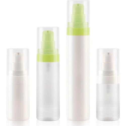 15ML/30ML/50ML white Airless Lotion Cream Pump Bottle Small Travel Cosmetic Skin Care Cream Plastic Container Airless Dispense