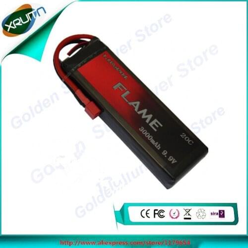 Free Shipping XRUITN 1pcs 100% Orginal Flame 9.9V 3000mAh 20C LiFePO4 Battery M3E30 Free Shipping